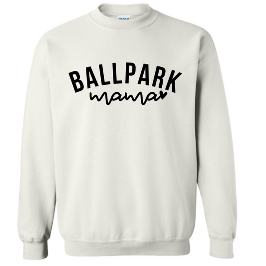 Customized Ballpark Mama Sweatshirt