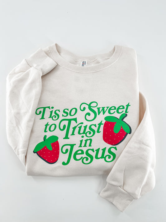 Tis So Sweet To Trust In Jesus Sweatshirt