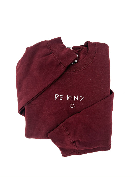 Be Kind Embroidered Sweatshirt