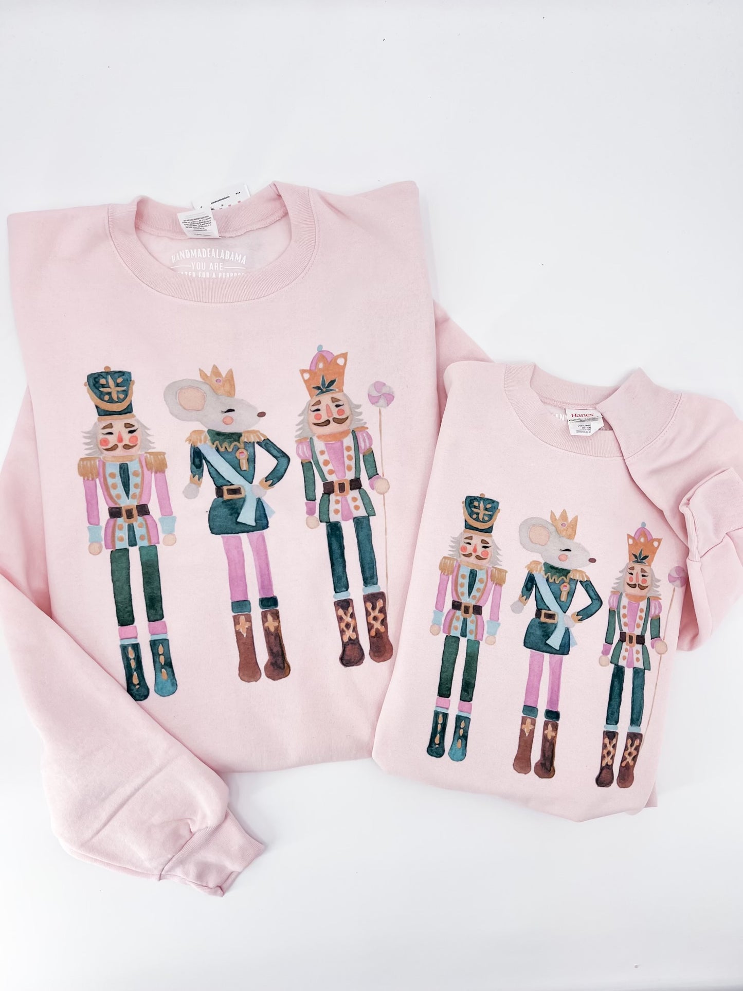 Kids Nutcracker Sweatshirt - Pink Design