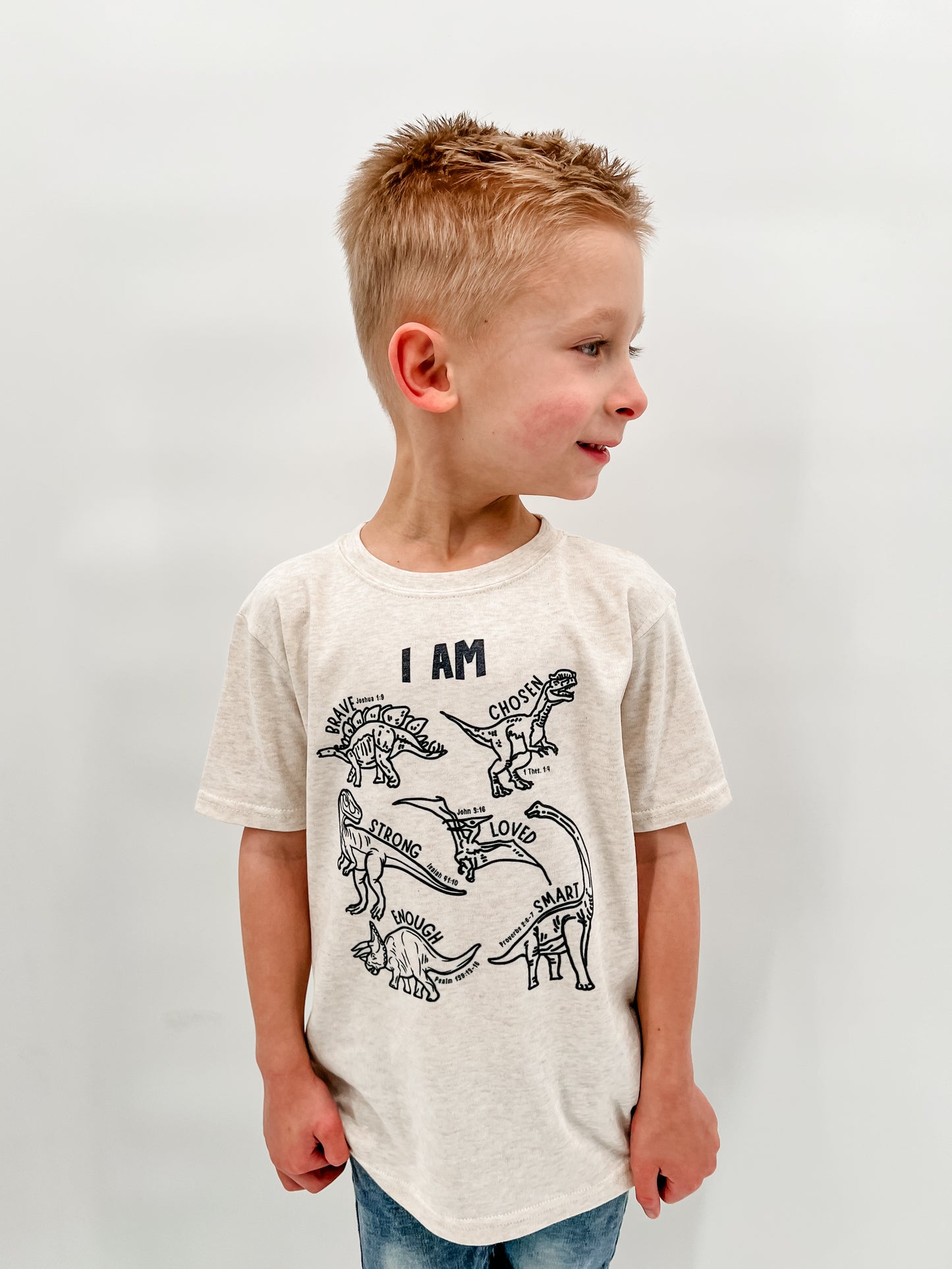 Kids - "I Am" Dinosaur Tee