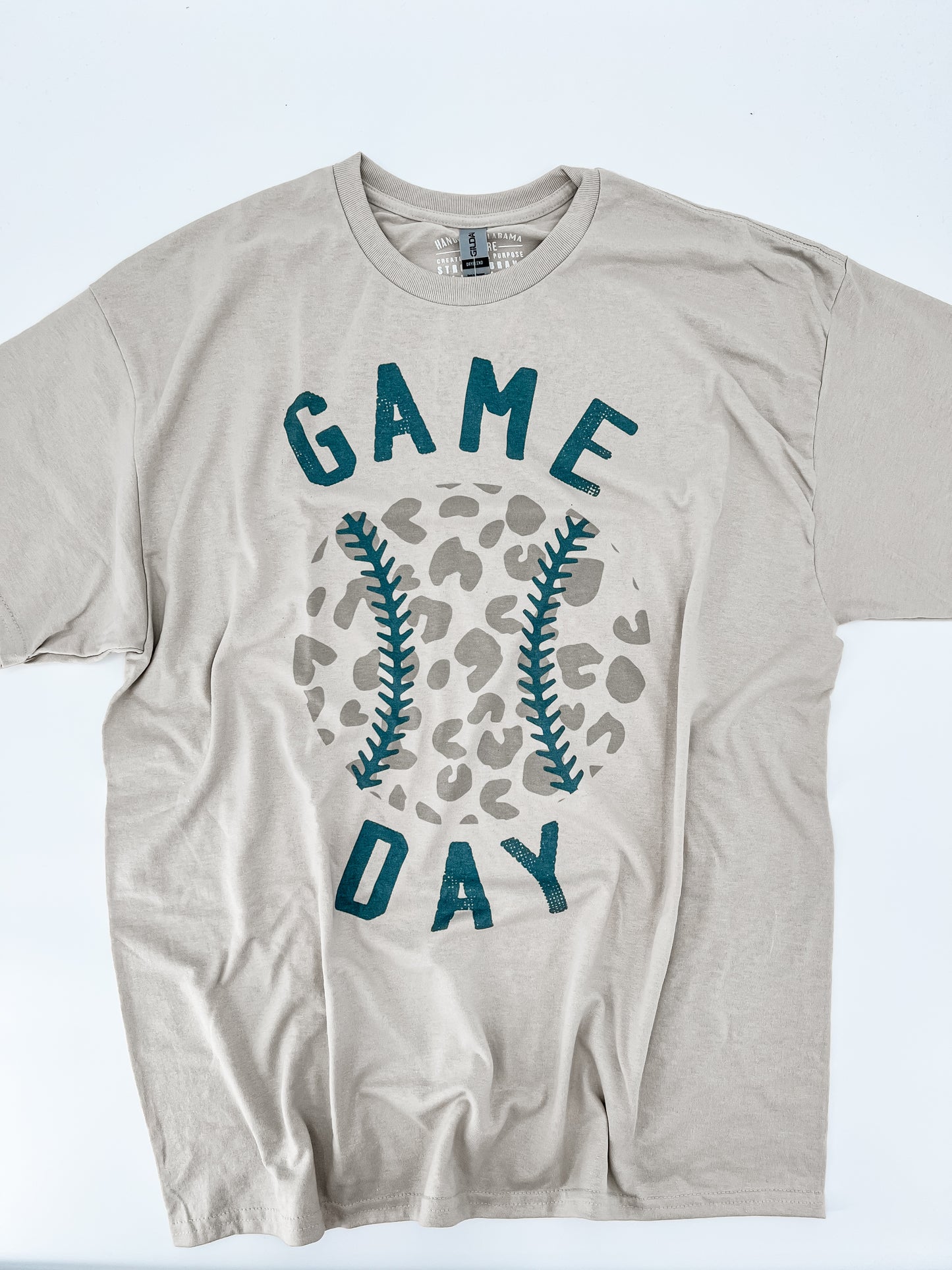 Game Day Leopard Baseball Tee