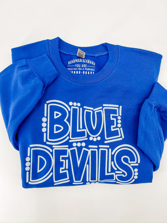 Blue Devils Outline Sweatshirt