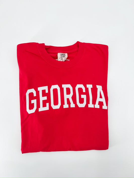 Georgia Varsity Comfort Colors Tee