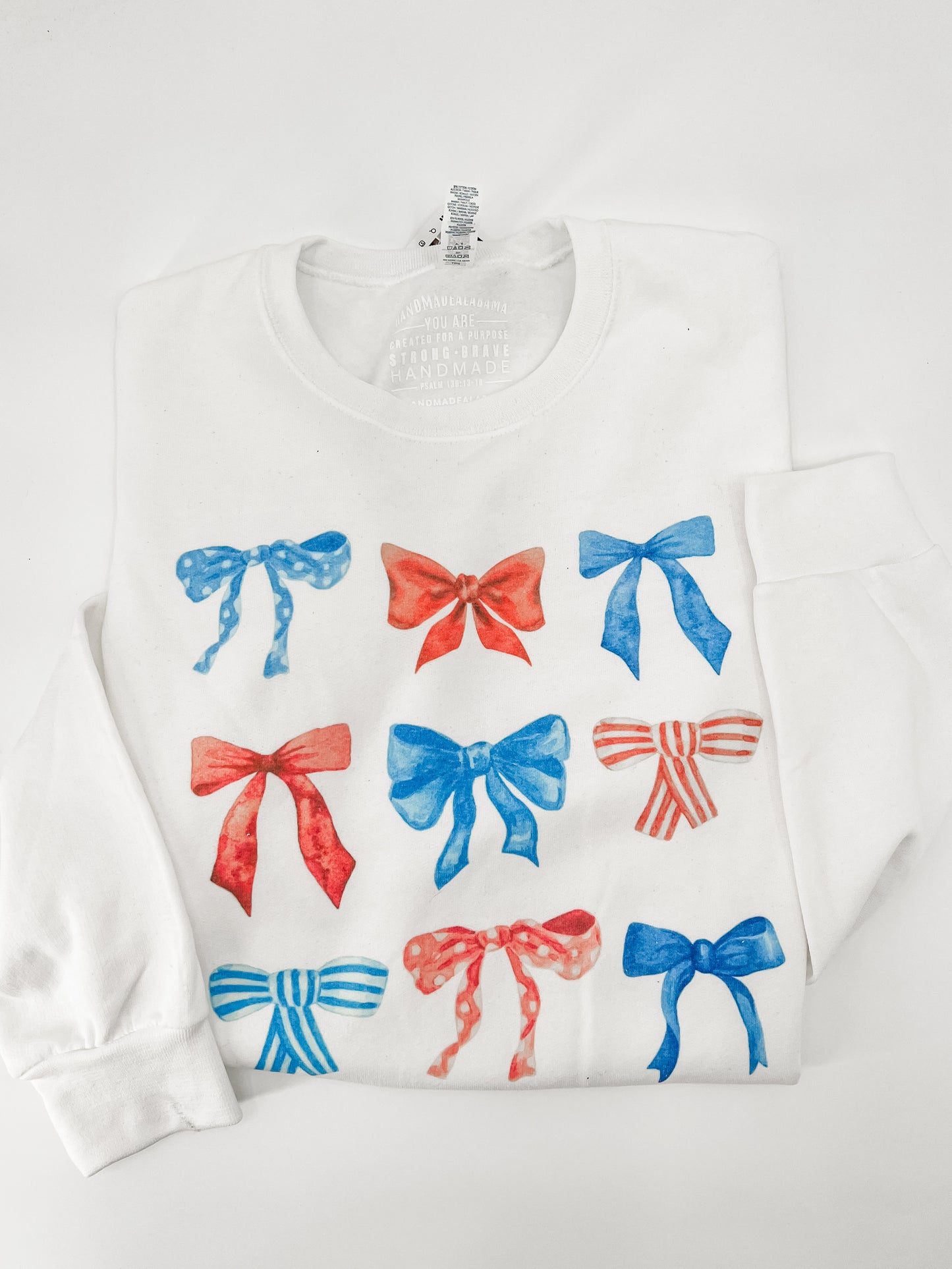 Bow Pattern Sweatshirt