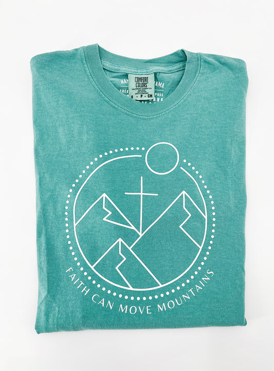 Faith Can Move Mountains Circle Tee