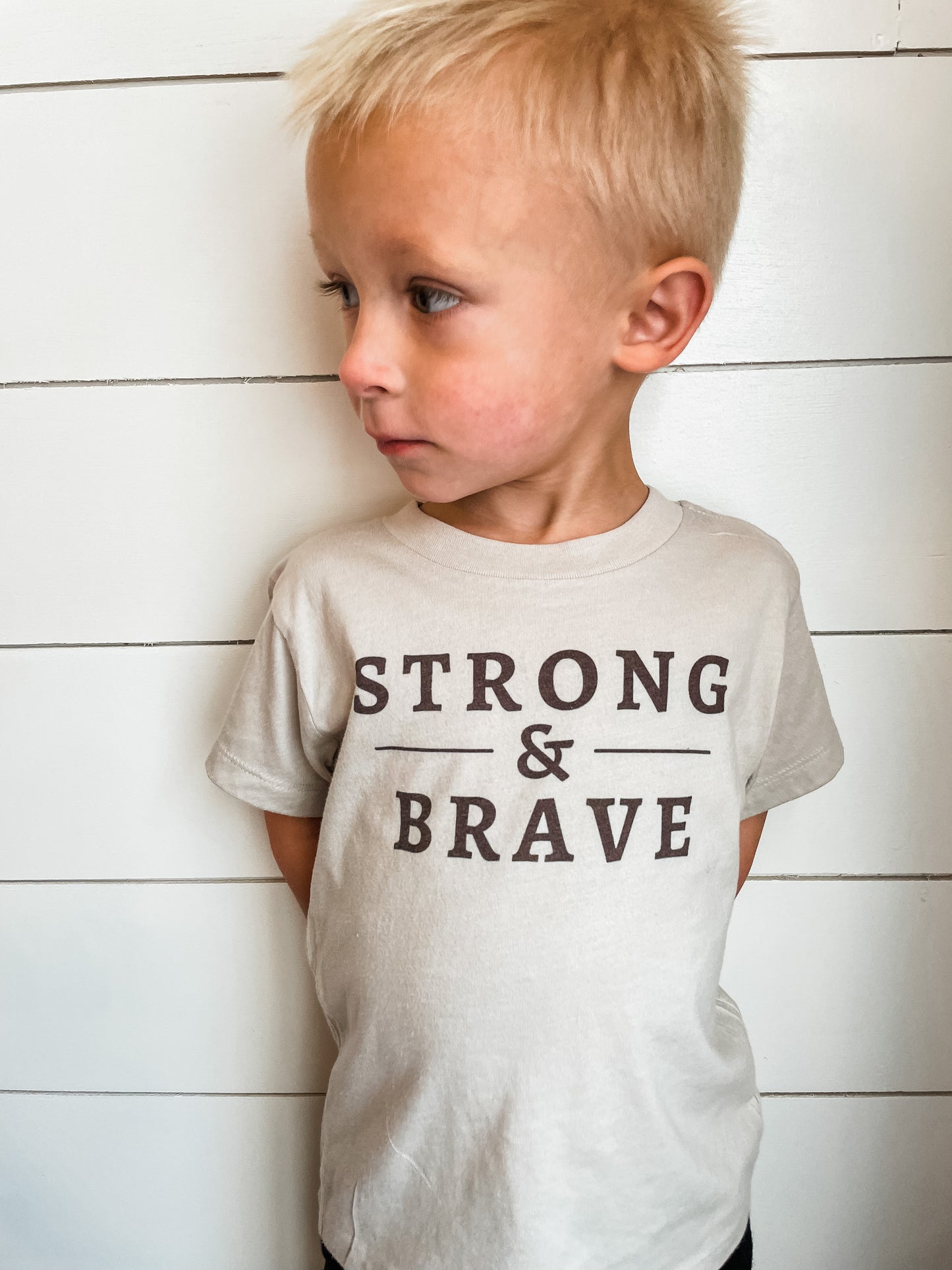 Kids - Strong & Brave Tee
