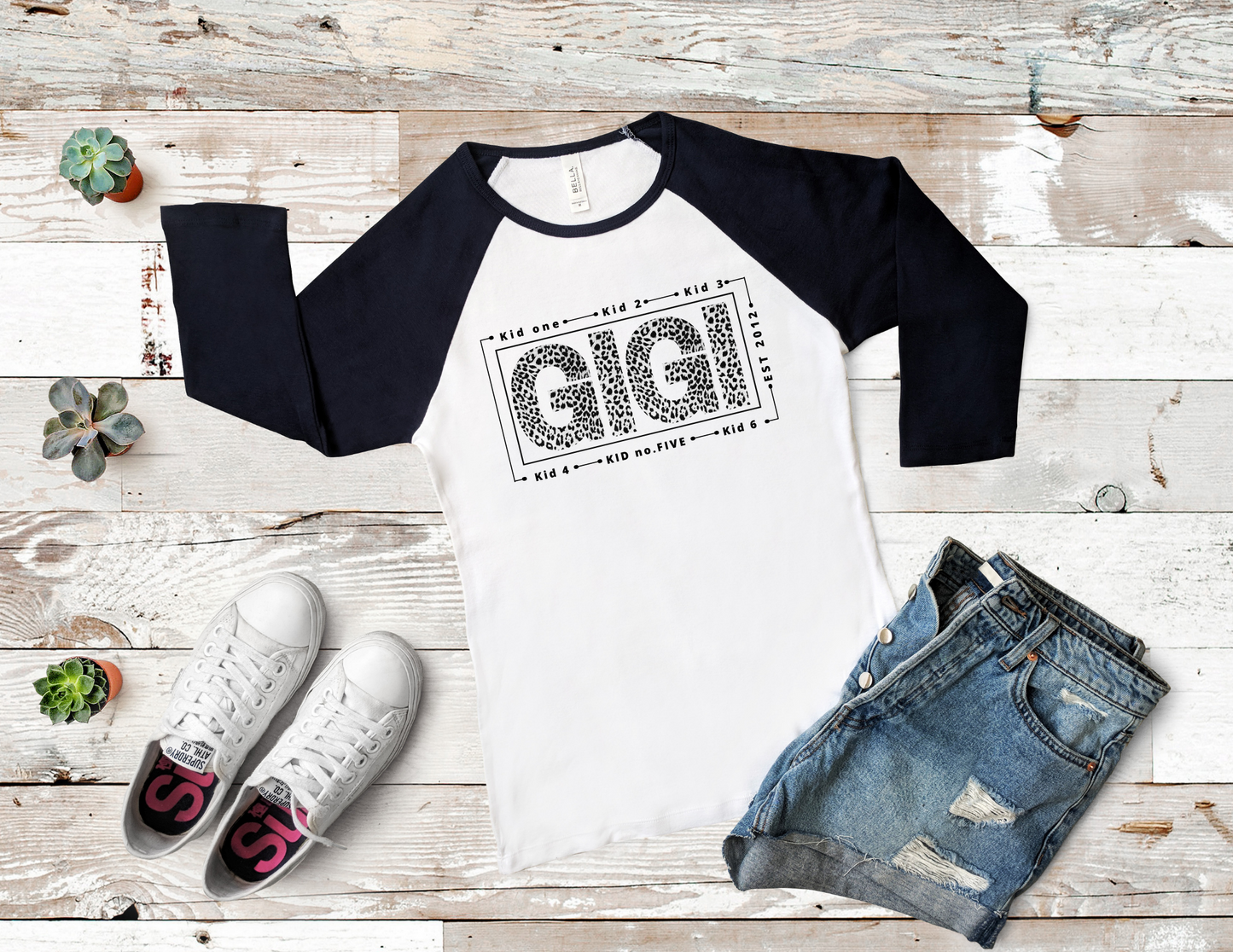 The "Ginger” Personalized Raglan