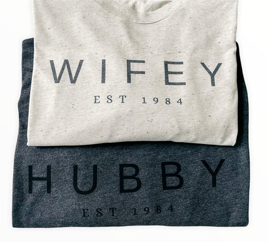 WIFEY. HUBBY.